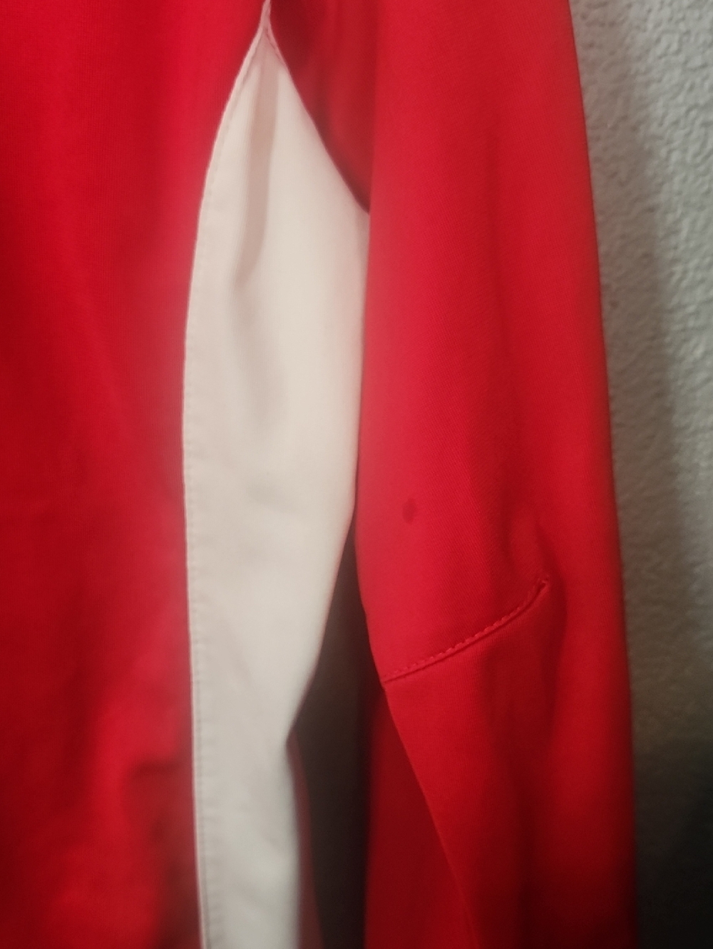 Nike Red and White Performance Zip-Up Jacket - Picture 4 of 4